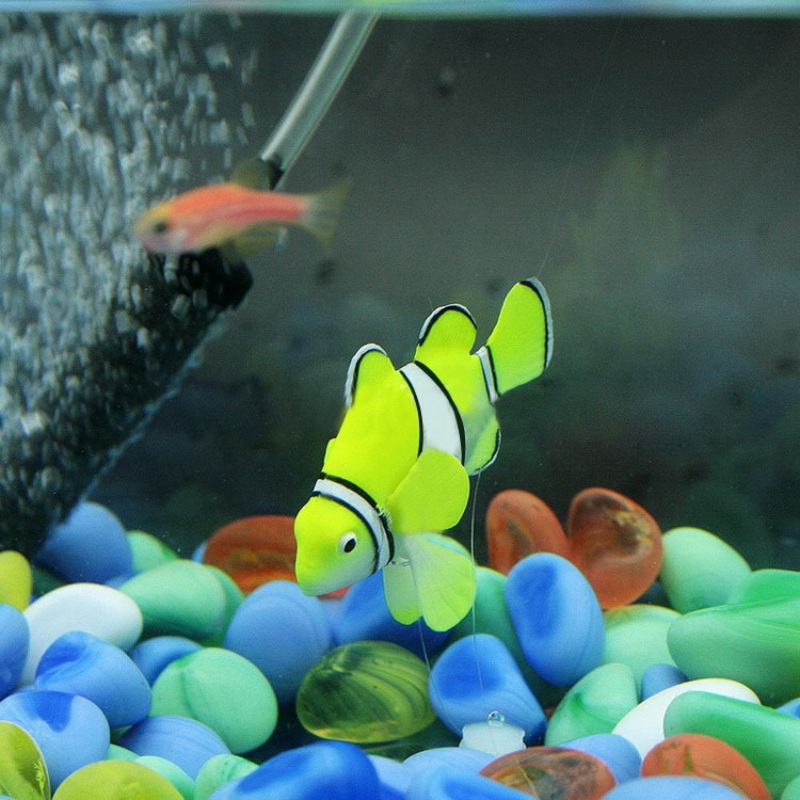Artificial Plastic Fish Toy Fish Tank Aquarium Ornament Home Garden